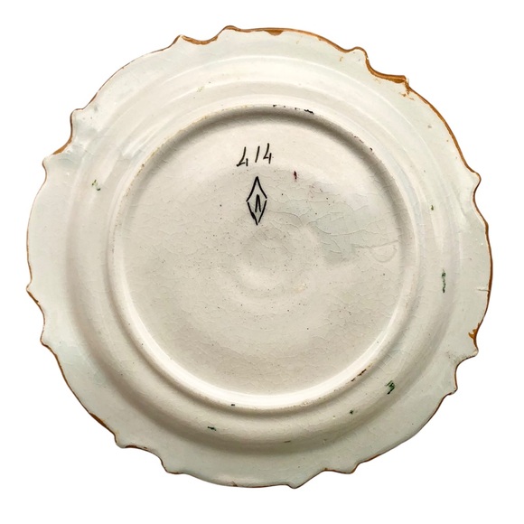 Antique Italian Majolica Wall Plates Renaissance Raffaellesco Dragons Italy 3pcs - Picture 8 of 14